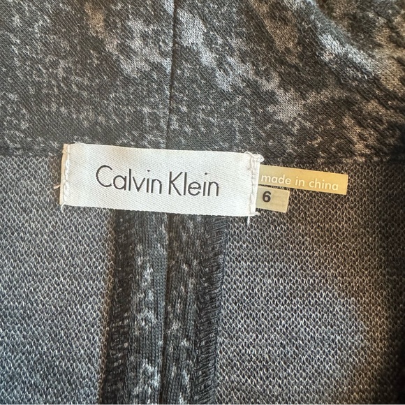 Calvin Klein Dress Size 6 Short Sleeve Sweater Cowl Neck Stretch - Picture 5 of 11